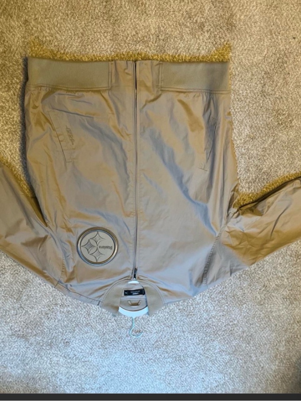 NFL Men's Khaki Bomber Jacket